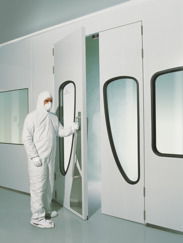 Mecart Cleanroom Doors Including Our Teardrop Shape Window