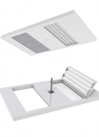 Walkable Ceilings For Cleanroom With Integrated Utilities Mecart